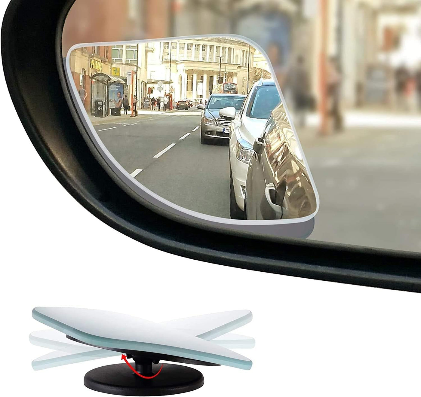 Woscher W1680 Blind Spot Mirror for Car