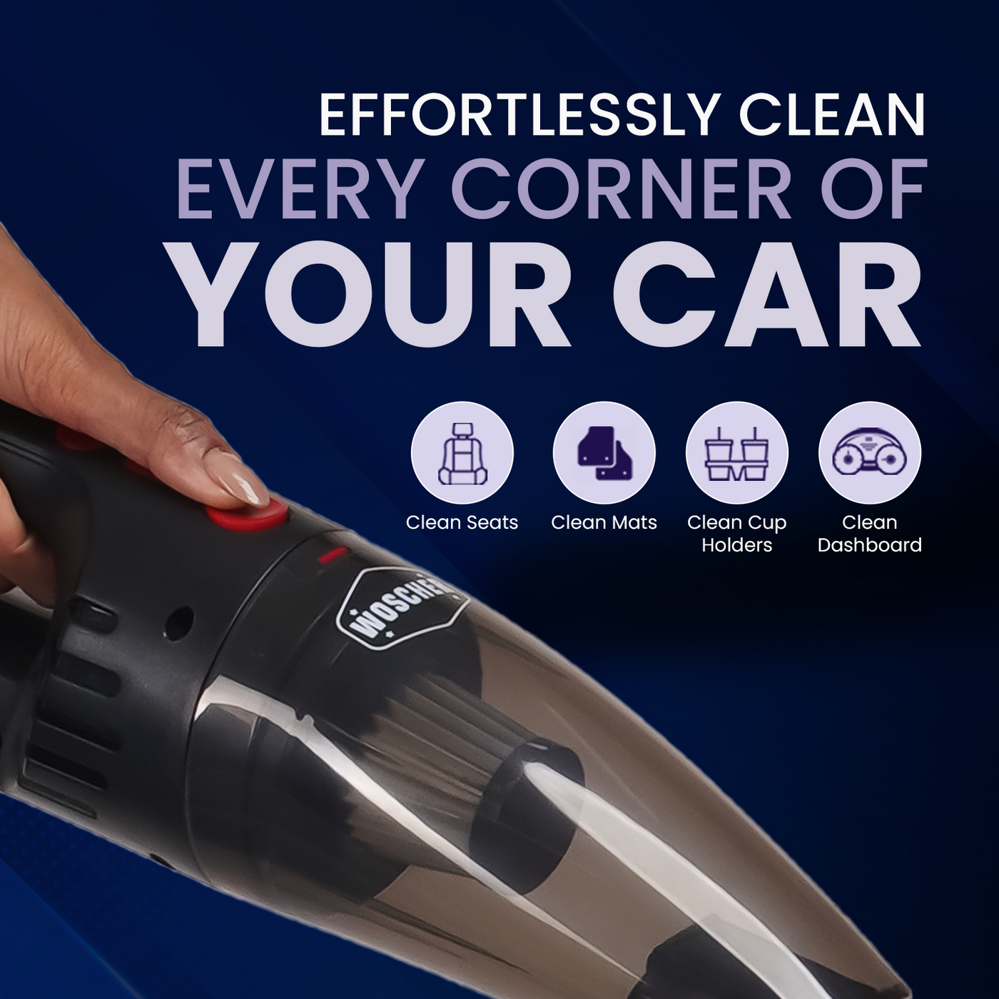 Woscher 1618 Car Vacuum Cleaner