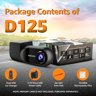 Woscher D125 DashCam for Cars