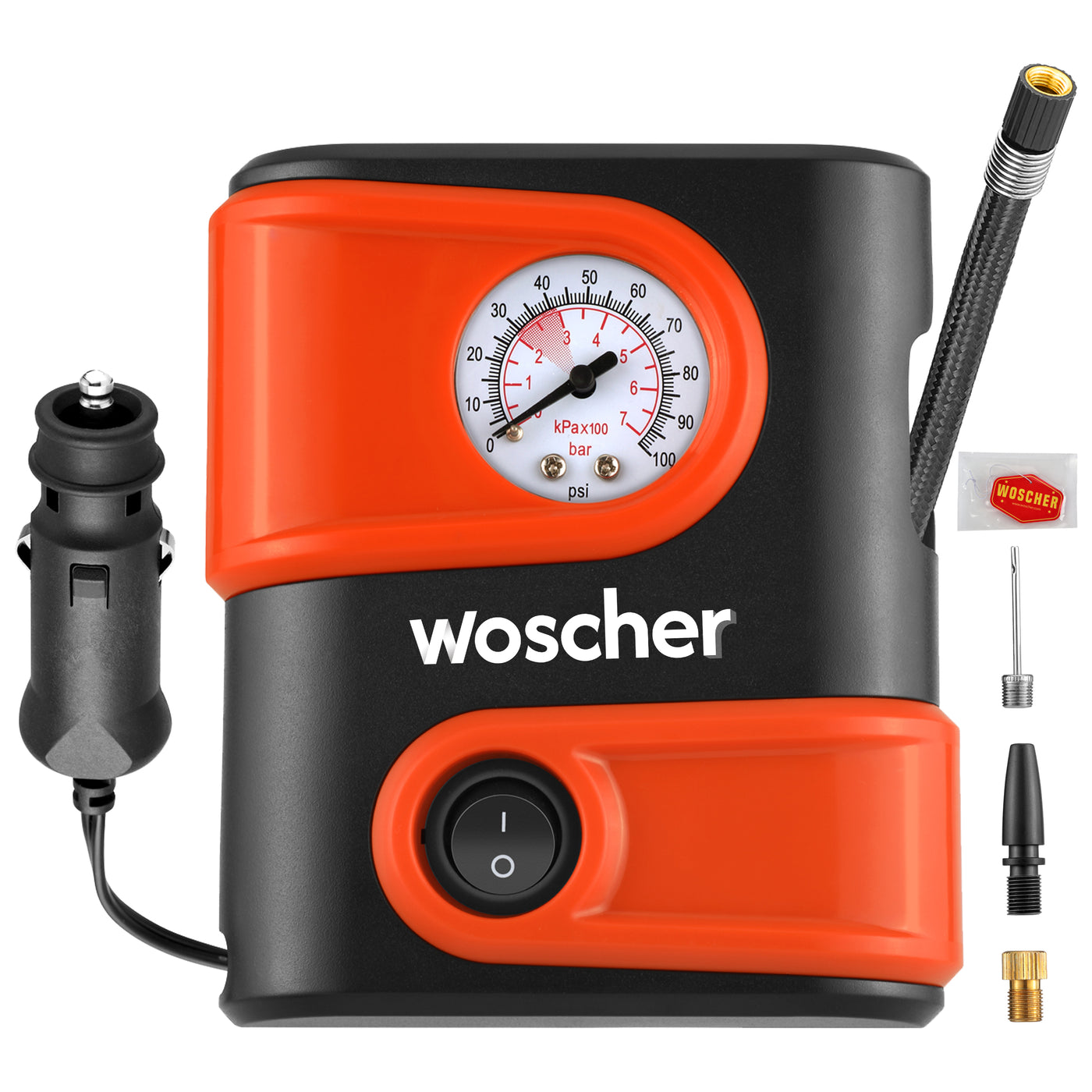 Woscher 1610 Portable Mini Car Tyre Inflator