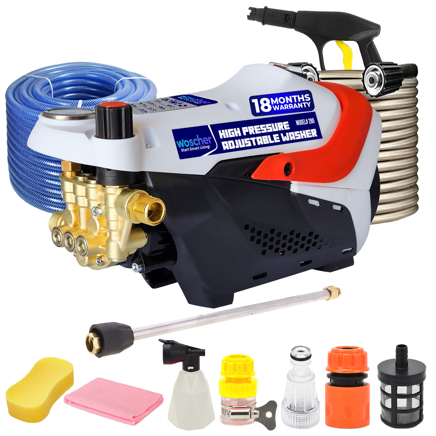 Woscher 280 Waterpro High Pressure Washer For Car