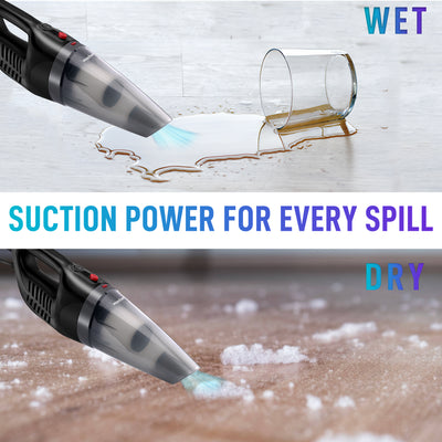 WOSCHER 908K 2in1 Vacuum Cleaner Handheld with Stick & Floor Brush