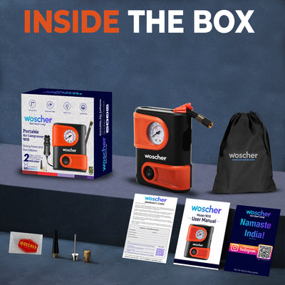 Woscher 1610 Portable Mini Car Tyre Inflator