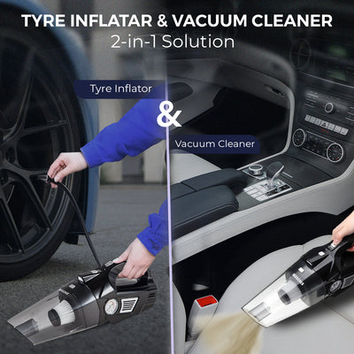 Woscher 578 2 In 1 Car Tyre Inflator & Car Vacuum Cleaner