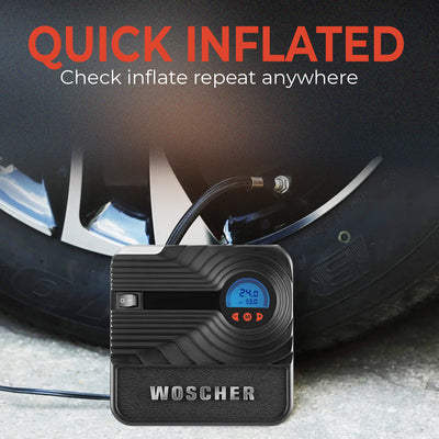 Woscher 801D Rapid Performance Portable Car Tyre Inflator