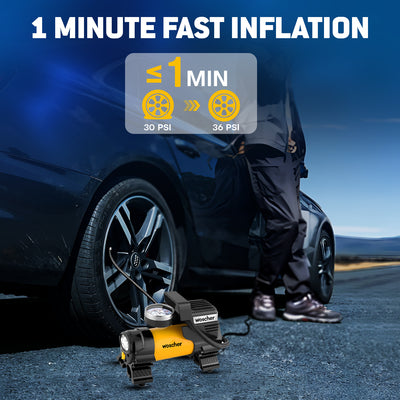 Woscher 678 Metal Car Tyre Inflator for Car