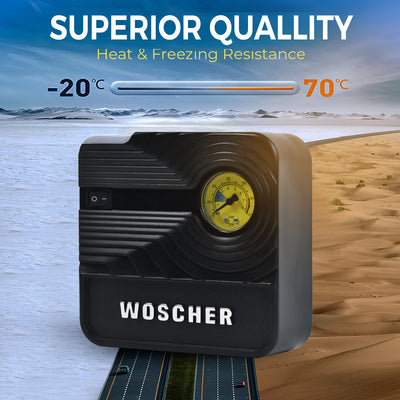 Woscher 801 Rapid Performance Portable Car Tyre Inflator