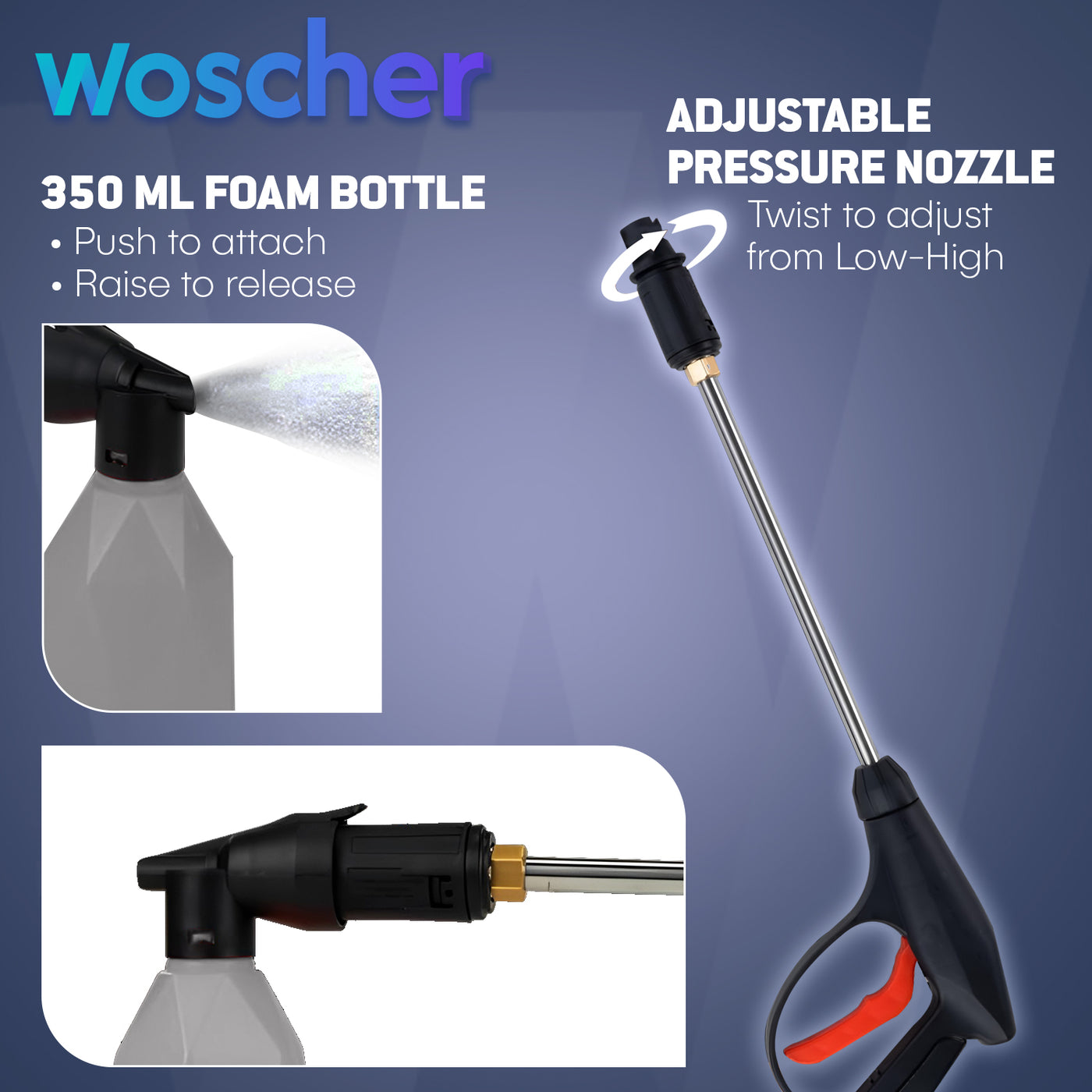 Woscher 280 Waterpro High Pressure Washer For Car