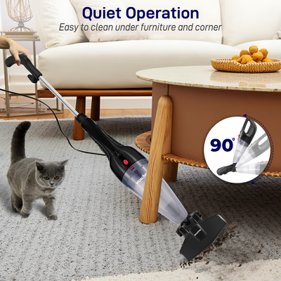WOSCHER 908K 2in1 Vacuum Cleaner Handheld with Stick & Floor Brush