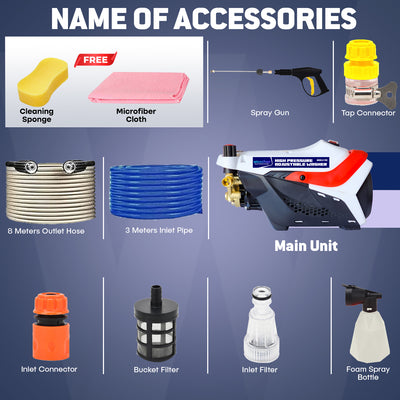 Woscher 280 Waterpro High Pressure Washer For Car