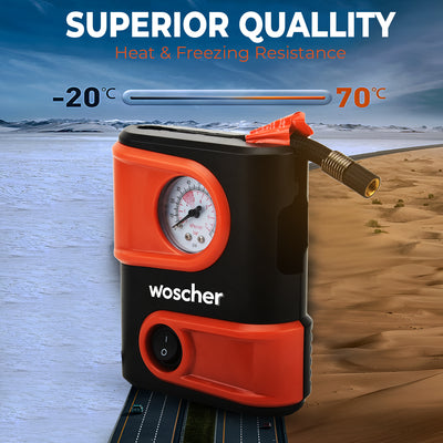Woscher 1610 Portable Mini Car Tyre Inflator