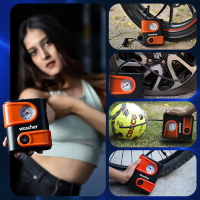Woscher 1610 Portable Mini Car Tyre Inflator