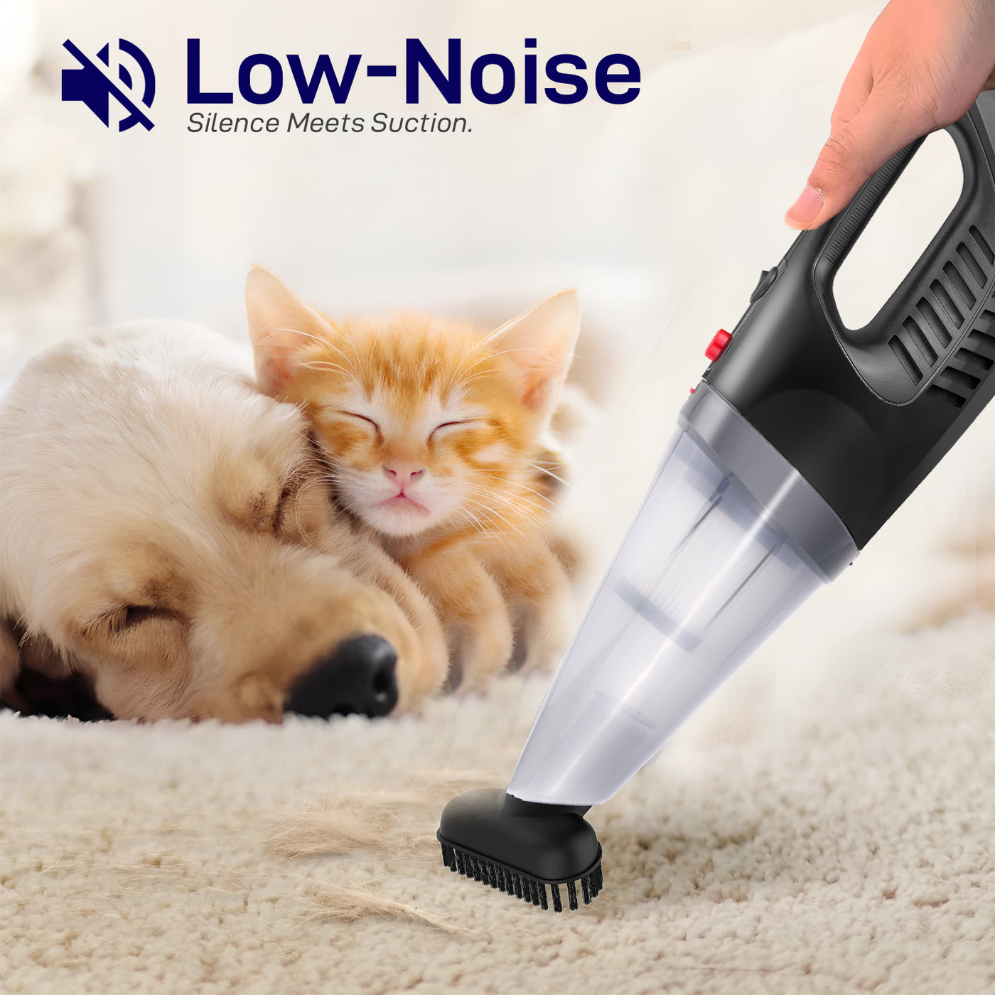 WOSCHER 908K 2in1 Vacuum Cleaner Handheld with Stick & Floor Brush