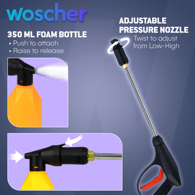 Woscher 878Y Waterpro High Pressure Washer For Car