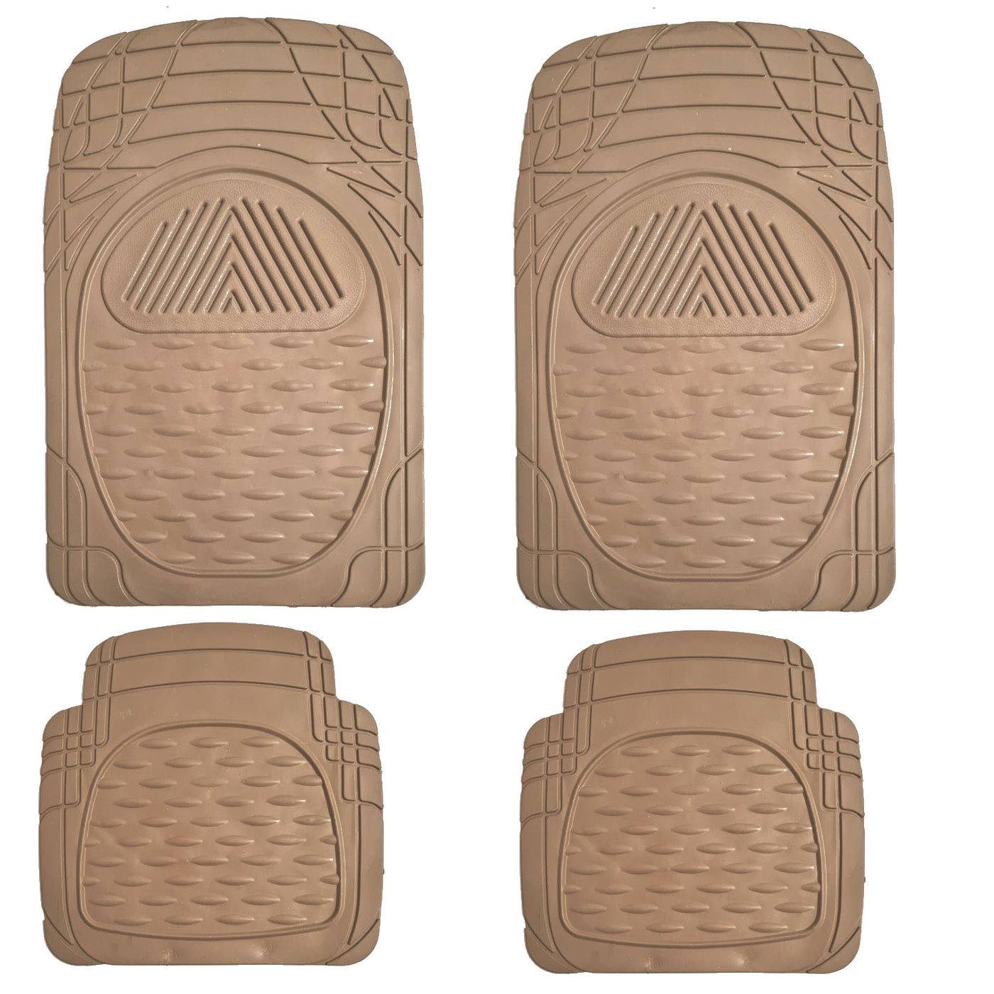Woscher- 7904 FelxTough All Season Rubber Car Floor Mat with Traction  Grips, Soft & Comfortable Car Foot Mats for Car SUV, Universal Self Cut Car  Accessories, 64.8 x 43.2 x 2.5 cm