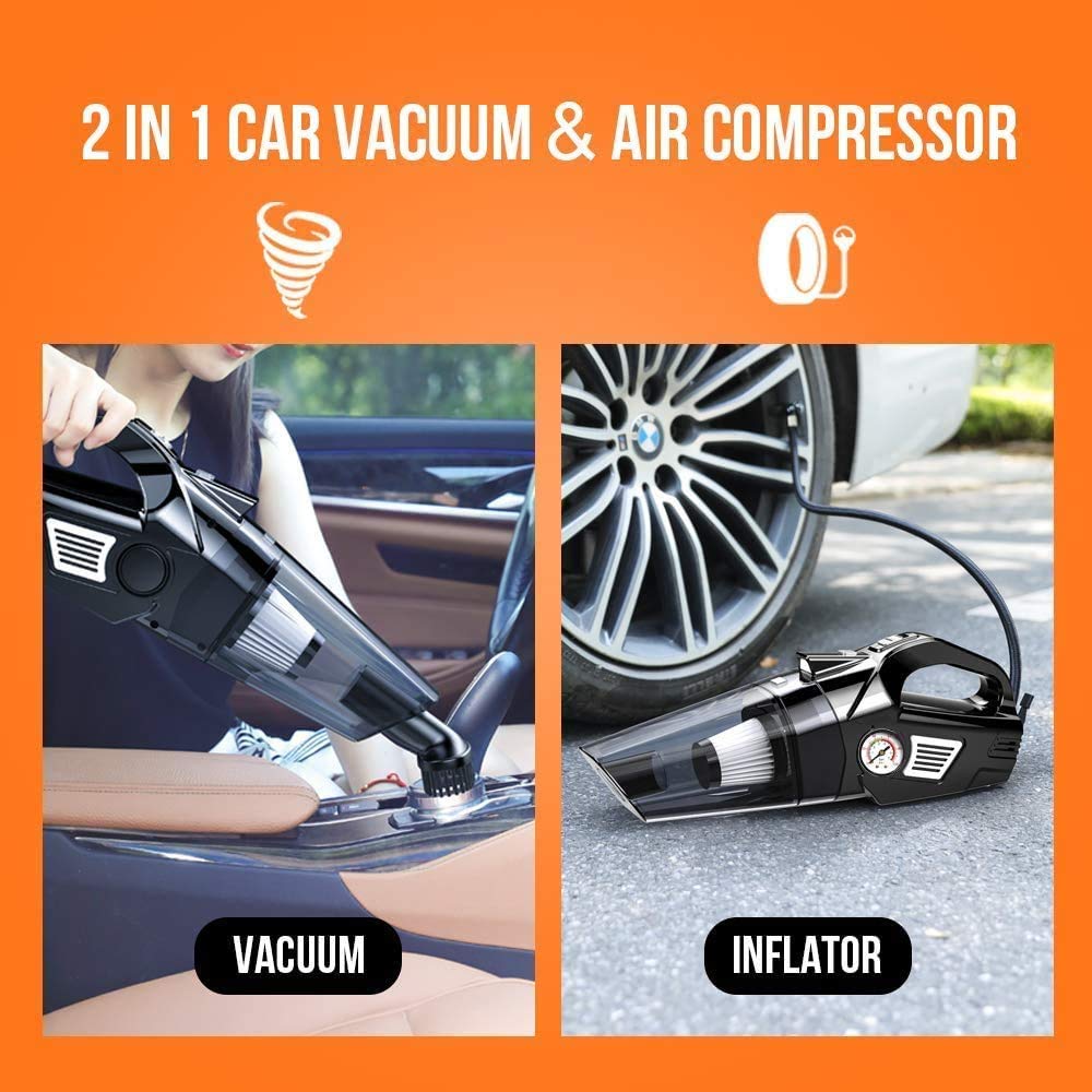 Car air pump and vacuum cleaner combo discount