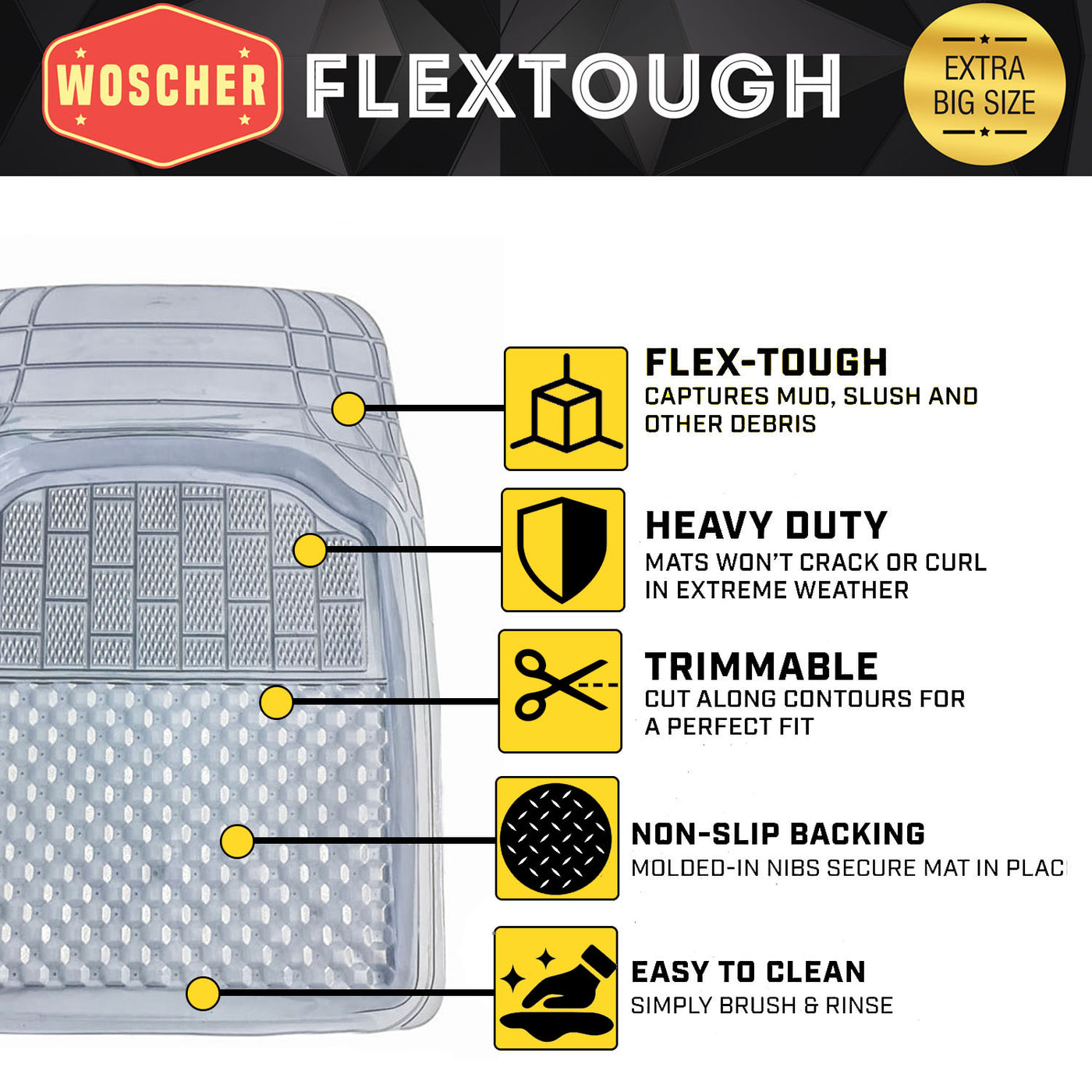 Woscher 501D Car Mat (Clear)